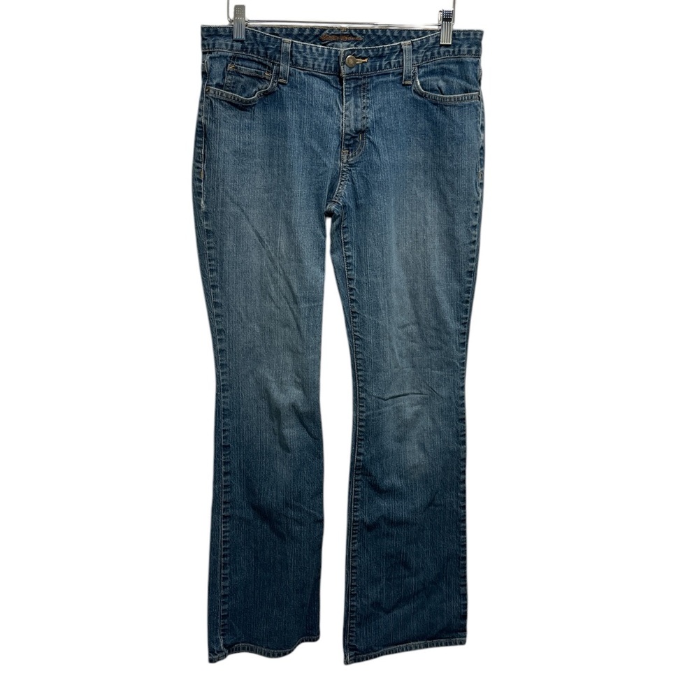 10 L ( long) Eddie Bauer Women's Straight Leg Jeans - Blue